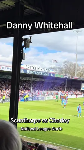 Scunthorpe United fans singing for Danny Whitehall, after his two goals and his substitution. Great to have him back! Up The Iron #scunthorpe #iron #footballfans #nationalleaguenorth 