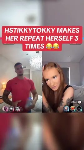 HSTIKKYTOKKY MAKES HER REPEAT HERSELF 3 TIMES 😂😂 #hstikkytokky #fyp #hstikkytokkylive #hstikkytokkyclips 