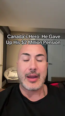 Canada’s hero: Damien Kurek. 🙏  Giving up a $2 million pension, that was only 6 months away, shows the love he has for his country.  #alberta #conservatives #canada #pierrepoilievre 
