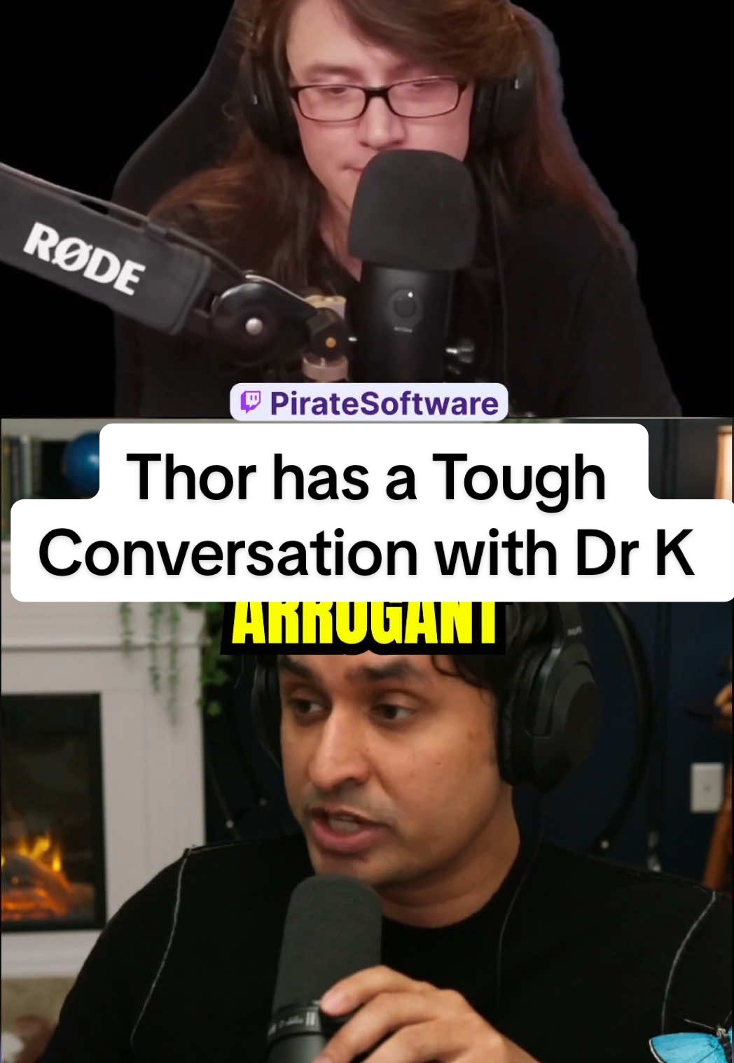 Thor has a Tough Conversation With Dr K #piratesoftware #gamedev #streamer #twitch #gamer 