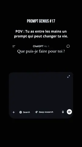 Devenir c’est réussir 🎯 si tu veux d’autres astuces, like-follow- commente et reçoit en dm le prompt que tu veux 🎯❤️‍🔥💸#pourtoii #mind #for #lifehacks #chatgpt 