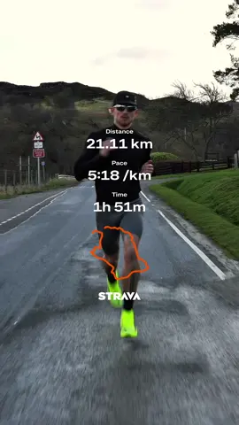 First half marathon completed ✅ #Running #runtok #strava #runner #runningera #fyp 