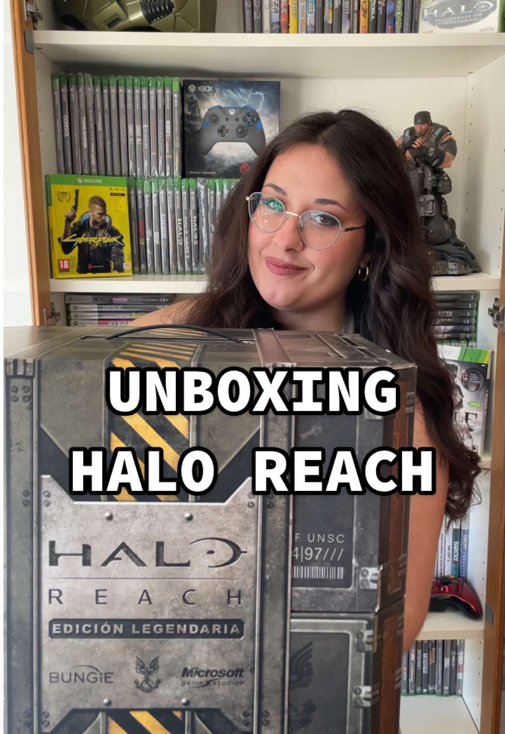 Unboxing de la edición coleccionista de  Halo Reach 🩶 ¿Qué os parece esta edición coleccionista? #xbox #xbox360 #haloreach #Halo #españa 
