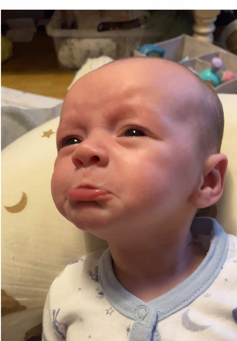 when you get caught out fake crying… #fyp #funnybaby #babyboy #10weekold 
