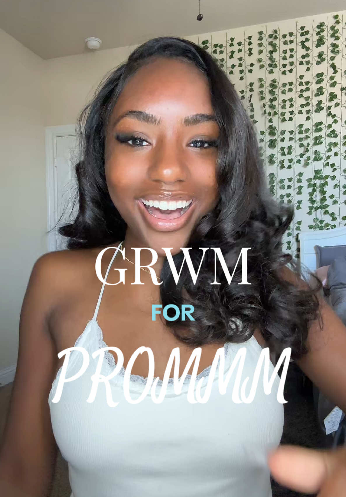 PRAHMM TIME #grwm #prom #makeuptutorial #fypシ゚viral #blackgirlmagic 