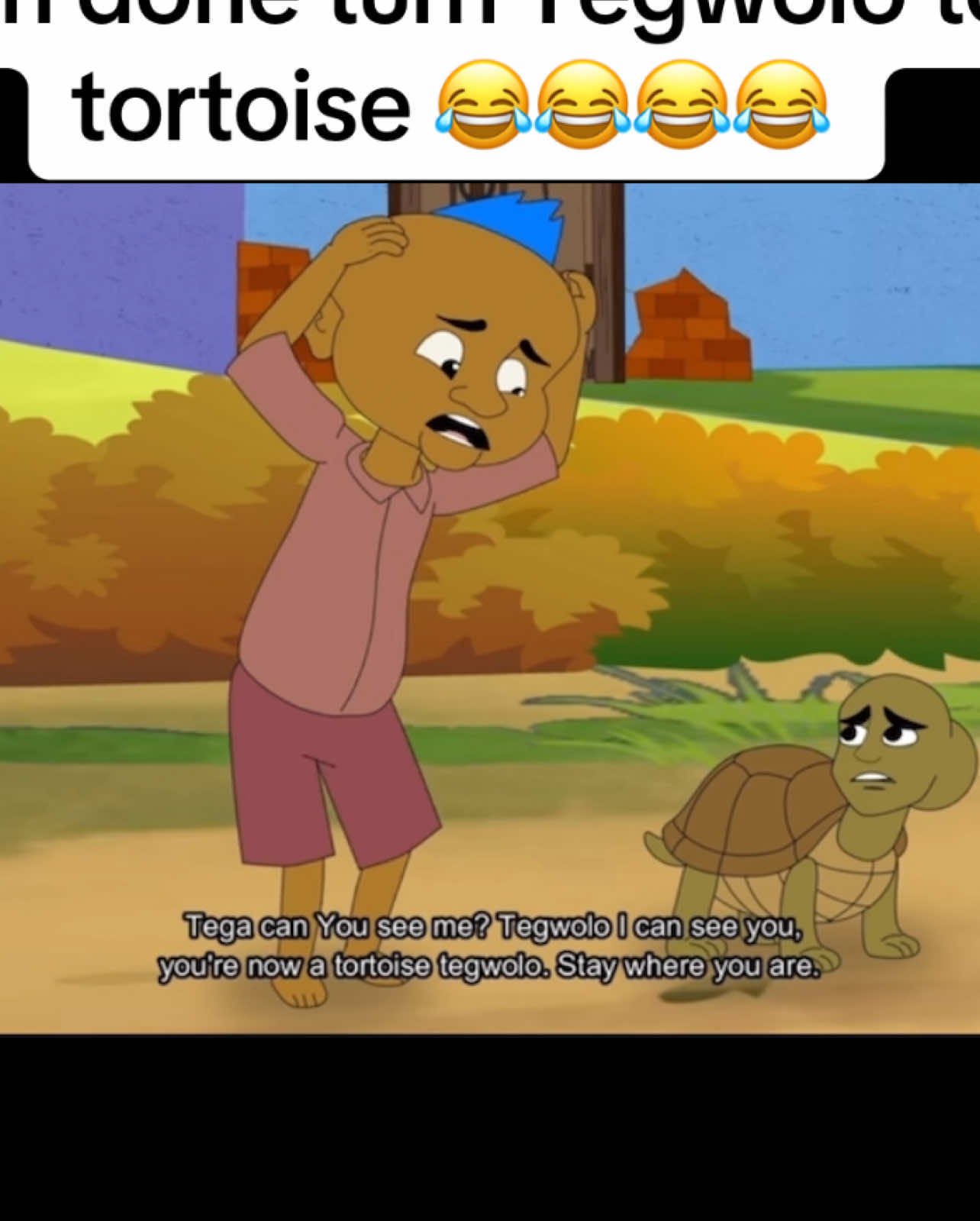 Den done turn Tegwolo to tortoise 😂😂😂😂#viral #trending #fyp #foryoupage❤️❤️ #moseseg #pidginenglish #Jokes #viralvideo #funny #like #relatable #videoviral 