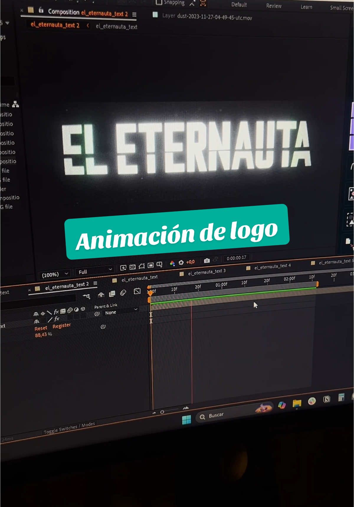 Esta sarpada El Eternauta y quede un toque manija asique me puse a hacer esto, avisen si les gustaria una parte 2 contando como hice la magiecita final para que termine de quedar facherito facherito 😎  #eleternauta #motiongraphics #aftereffects #adobe 