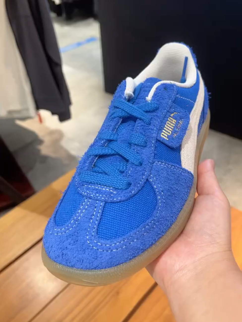 Sepatu Sneakers Pria PUMA PALERMO VINTAGE HYPERLINK BLUE - 39684101 #pumapalermo #puma #palermo #fypppppppppppppp 