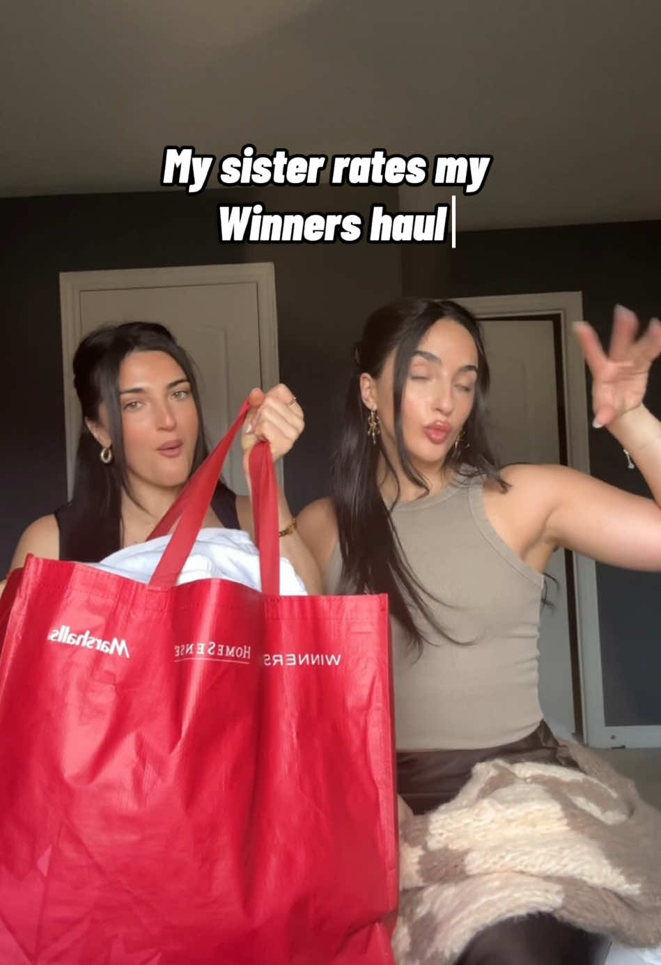 guys is the top ugly be honest?  #winnersfabfinds #winners #shoppinghaul #sisters 