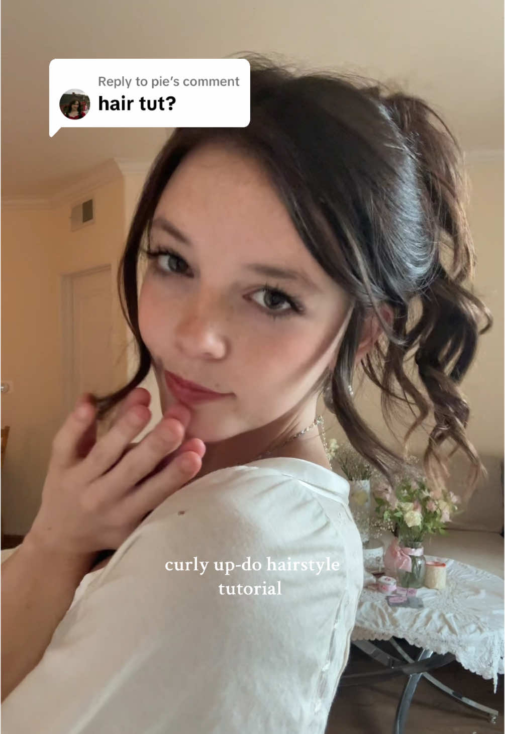 Replying to @pie hair tutorial<33 #hairtutorial #hairstyles 