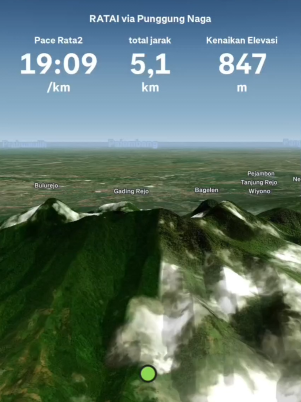 Gunung yang katanya lagi viral di lampung #gunungratai #gunung #strava #punggungnaga 