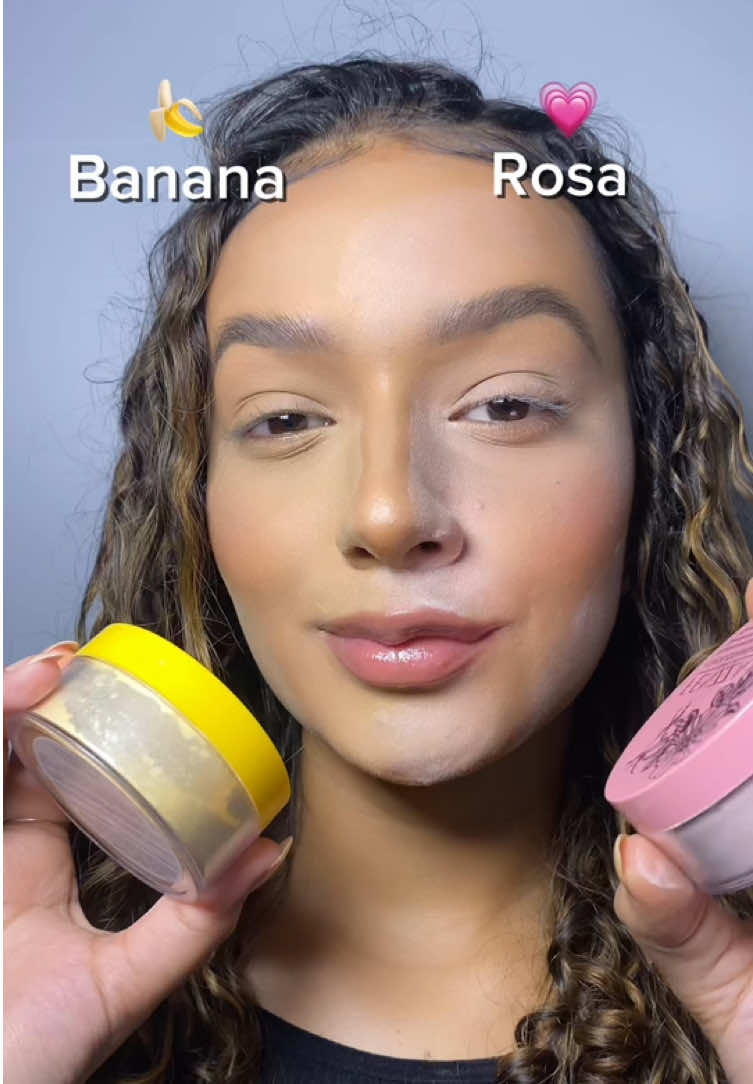 Pó banana ou pó rosa? Qual vocês preferem? 🍌💗✨ . . . #creatorsearchinsights #foryou #viraltiktok #dicas #fyp 