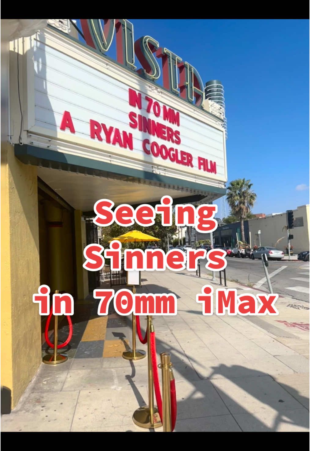 Sinners movie in 70mm iMax >>>>>> 10/10 🔥 🔥🔥🔥🔥it was only $16 too! 🎦🍿📽️🎞️🎥 #sinners #sinnersmovie #imax #70mm #ryancoogler #michealbjordan #smoke #stack #movietok #moviestowatch 