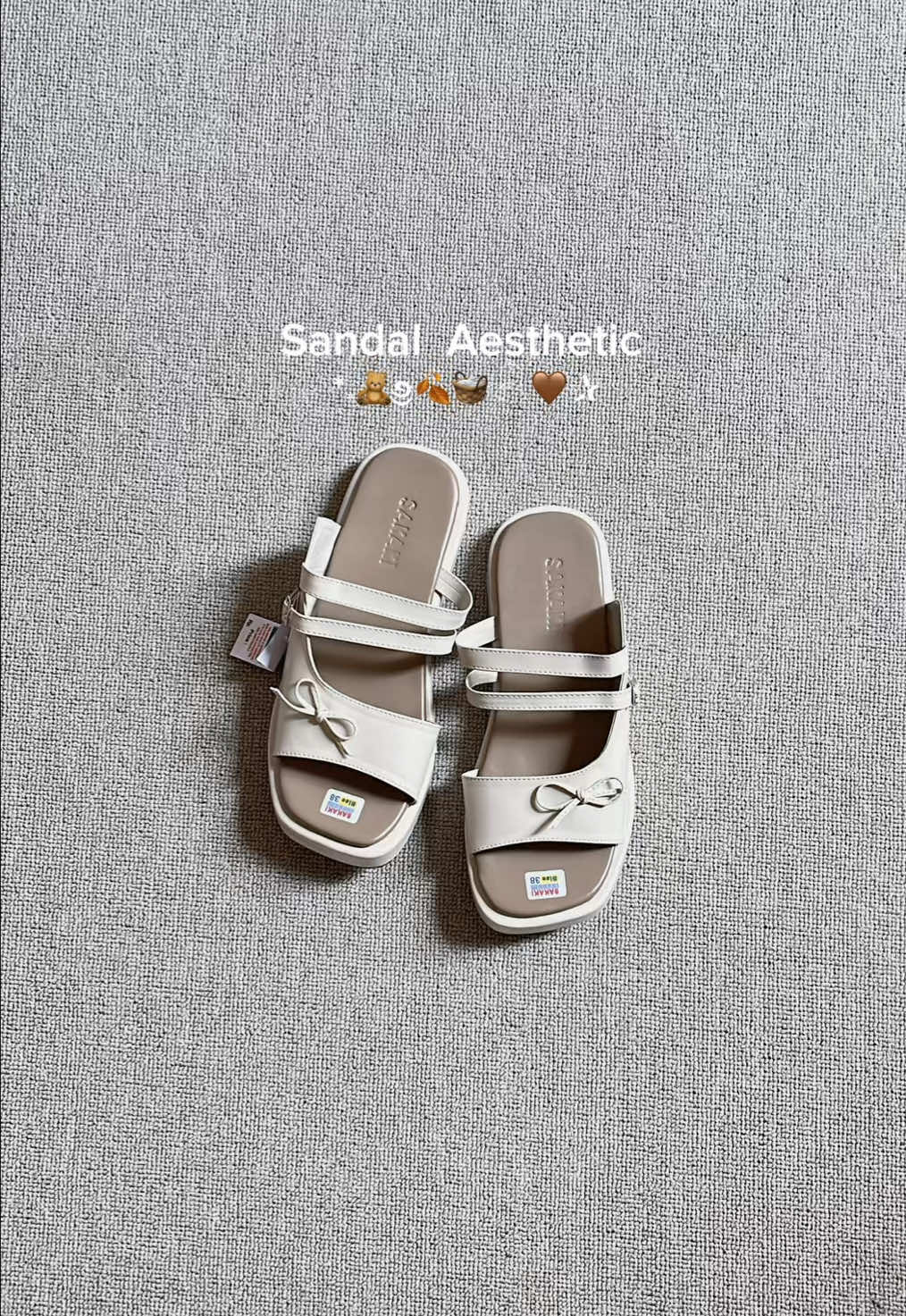 Rekomendasi sandal coquette by @SandalKananKiri warnanya cakep bgt😭💕 #sandal #sandals #sandalwanita #sandalcoquette #sandalaesthetic #sandalkanankiri #sakaki 