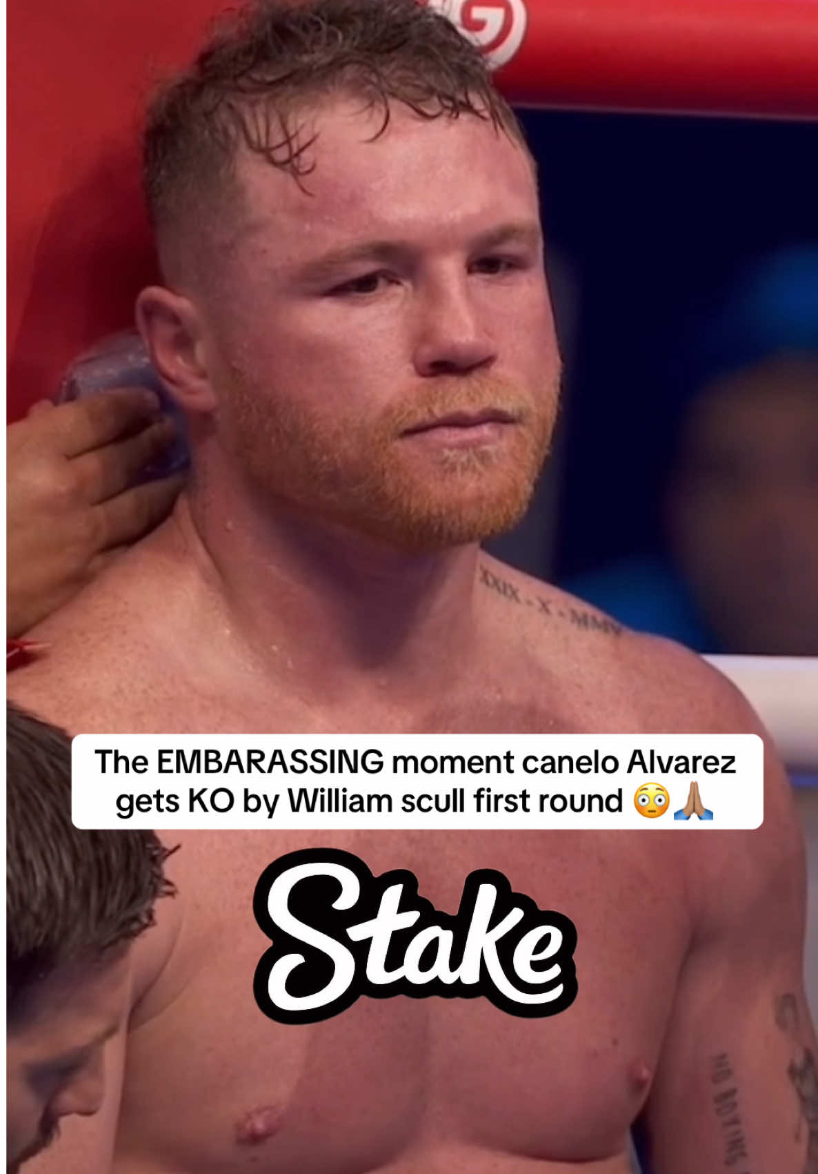 The EMBARASSING moment canelo Alvarez gets KO by William scull first round 😳🙏🏽#fyp #caneloalvarez #canelo #boxing 