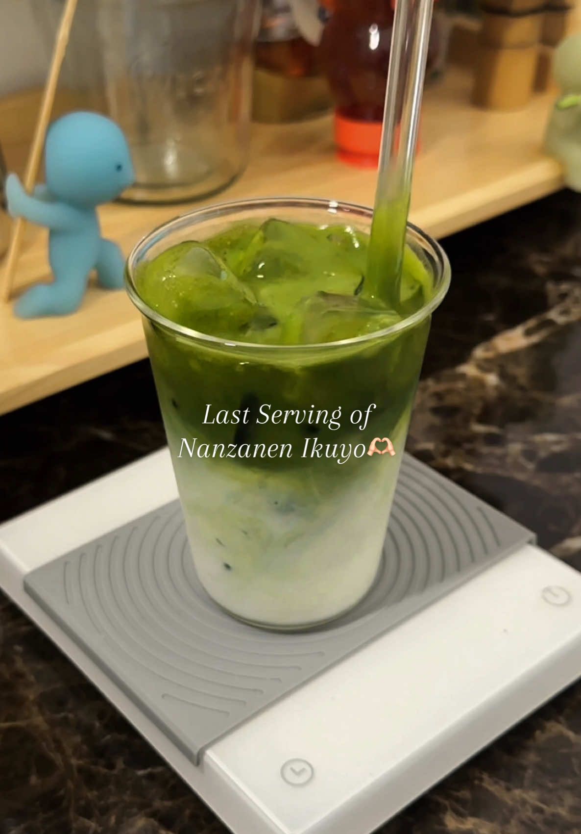 Been holding on to my last serving of this matcha in the fridge and i finally decided to empty it because i want to enjoy my last serving while the quality is still good⭐️🥹 #matcha #matchalover #matchapowder #matchalatterecipe #matchalatte #icedmatcha #matchatok #matcharecipe #fyp #fypシ #japanesematcha  