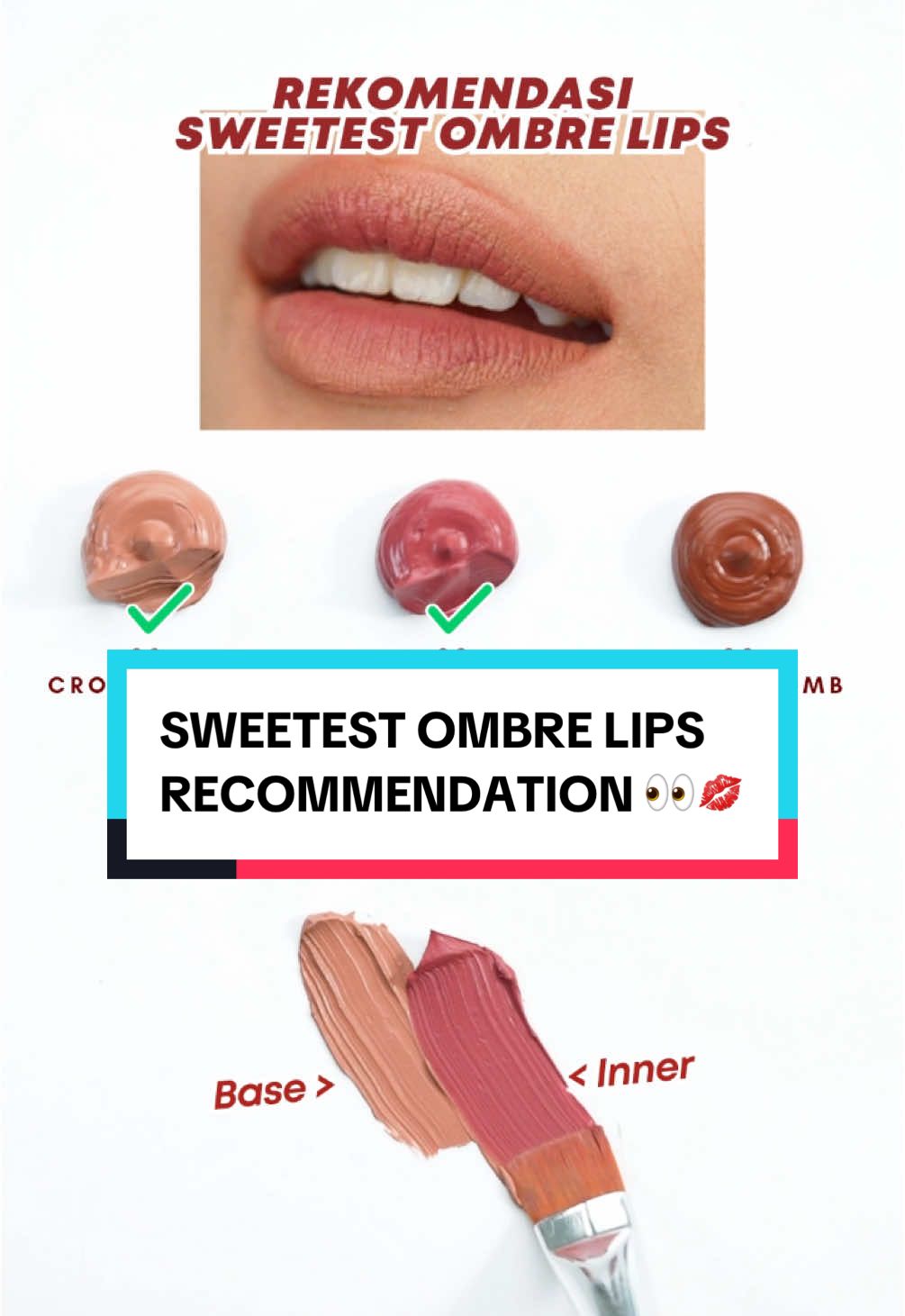 comment “ARTIST MODE ON” kalo kamu juga suka eksperimen warna! 👇 drop combo ombre favorit kamu juga ya! #OmbreLipCream #LipCream #LipCreamviral #OmbreLips #LipCreamOMG #fypシ゚ 