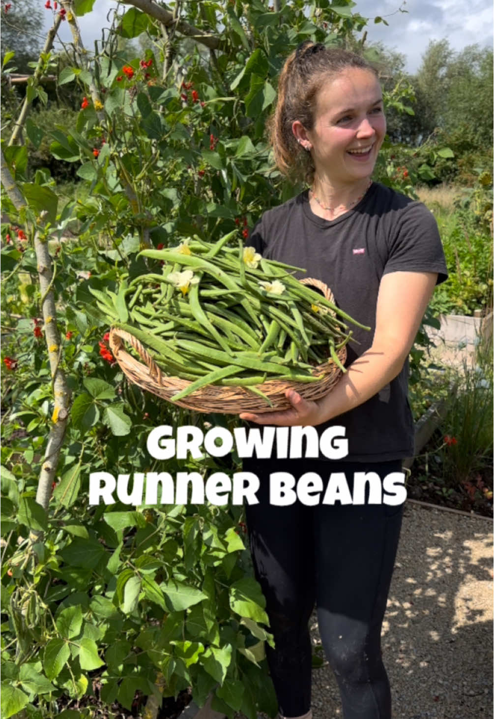 🌱 Step 1: sowing. I sow my runner beans into pots to lengthen the growing season and to protect them from slugs. Runner beans get big quickly so I use a 9cm pot. Put 1-2 seeds into your pot about 1cm deep. Cover over and water. Put them somewhere warm to germinate. A soil temperature of around 20C is ideal for runner beans so a heated mat in the greenhouse or a sunny windowsill is ideal. Once they have germinated keep them protected from frosts. If you’ve sown 2 seeds to a pot and both germinate, either weed one out and compost it, or separate the two into two pots and grow on in pots until they reach the right size and the frosts are over. 🌱 Step 2: building your supports. To make a tent structure I push sticks into the ground in a circle shape, and tie them together at the top. To make an A frame structure I push 2 sticks into the ground at one of the bed and tie them together to make an A shape. I repeat at the other end of the bed and put a really long stick between the two. I then fill in with sticks at equal intervals. 🌱 Step 3: planting out. I wait until the last frosts are over, the plant is about 30cm tall with a few leaves and has a good root system. I dig a hole next to a stick on my support structure and add a trowel full of compost. Pop the plant in, firm it on and give it a water. I will encourage the plant to climb by winding it around the nearest stick. 🌱 Step 4: harvesting. I pick my beans when they are 20-30cm long. As they get larger they get tougher and more stringy. #selfsufficient #gyo #growyourown #growyourownfood #homestead #smallholding #garden #lovegardening #kitchengarden #veggarden #plants #igrewthis #ediblegarden #gardendesign #spreadsheets 