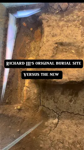 Richard III original burial site versus the new. Check out my YouTube channel for a long form vid next week! #tudors #tudorhistory #historytok #doctorsoftiktok #doctor #richardiii #warsoftheroses #forensics #grave #interestingfacts #henryviii #elizabethan #shakespeare #shakespearetiktok 