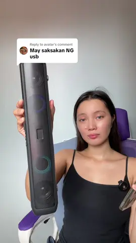 Replying to @avatar ganda ng sound bar na’to#speaker #speakerbluetooth #wirelessspeaker #soundbar #speakers #speakerkaraoke #portablespeaker 