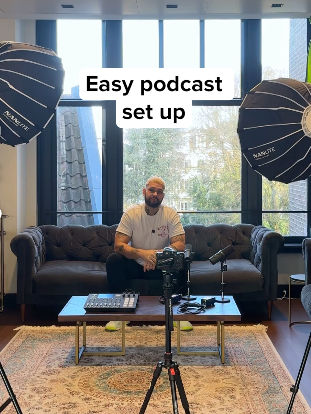 Starting a podcast? Here’s the easiest setup #setup #iphone #videogear #tripod