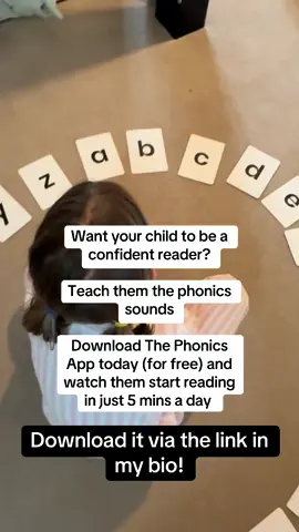 The Phonics App will help you support your child to be a confident reader in just 5-10 minutes a day! 😍 #preschooler #preschool #nursery #earlyyears #phonicsapp #phonics #readingapp 