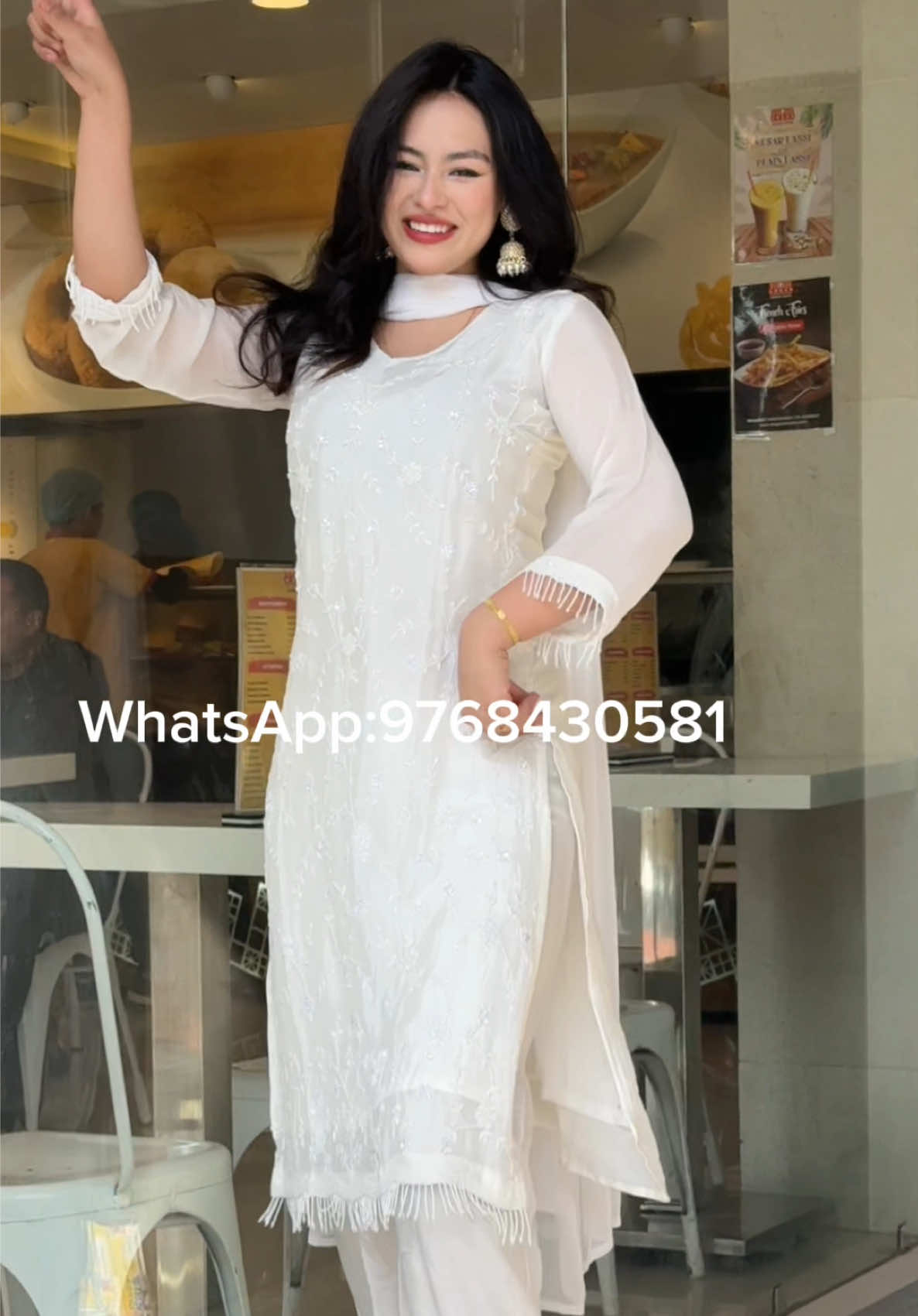 Dm us on Insta or WhatsApp: 9768430581 to order!!#worldwideshipping✈️ #evecollection #highquality #fyp #partywear #kurtha #ordernow🛍️🛒 #dm #ordernow 
