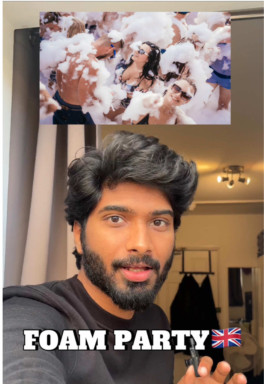 Foam party!!! 🥳  .  #tamil #mallu #foamparty #party #uk  [ Trending, viral, dance ]