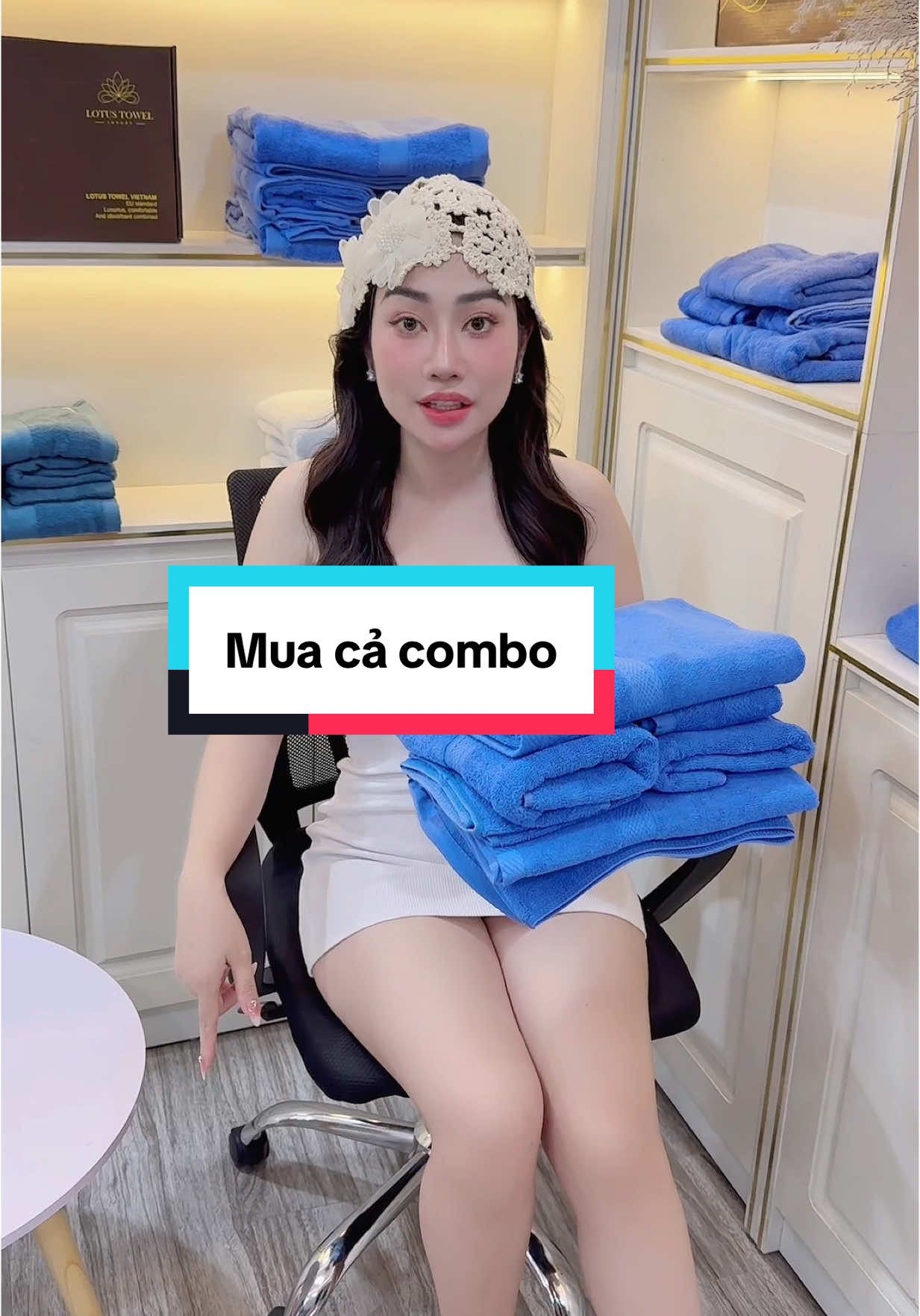 Khăn tắm cotton cả bộ 6 khăn dùng thoải mái luôn #khantam #khăntắm #khantamcotton #khantamlotustowel #khanmat 