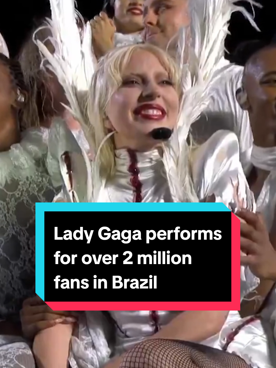 Lady Gaga performed for over 2 million fans in a record breaking free concert on Brazil's Copacabana Beach 🇧🇷 #ladygaga #littlemonsters #ladygagavideos #ladygagaedit #brazil #copacabana #badromance 