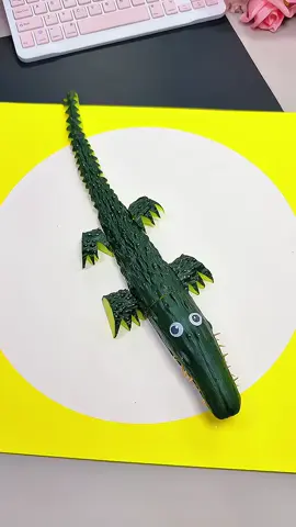 Let’s Make a Cute Little Crocodile from a Cucumber! #diycrafts #parentingfun #kidsactivities #cucumbercraft #funforkids #tiktokcrafts #creativekids #preschoolcrafts #easycraftideas #familytime 