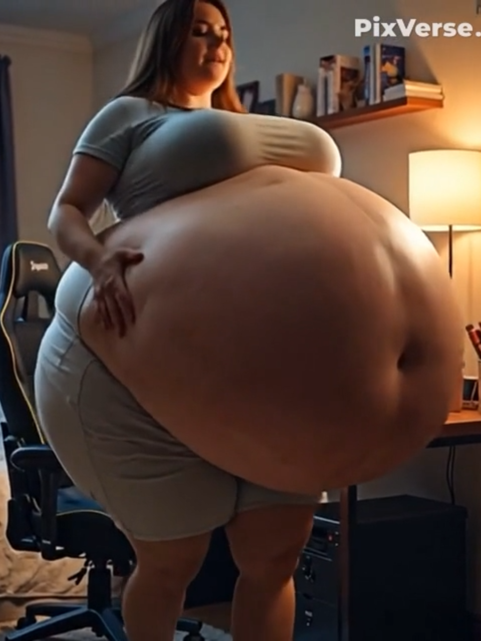 Desk Expansion Compilation #belly #bigbelly #expandingbelly #weightgain #inflation #bellyinflation #bellyexpansion #bellyfat