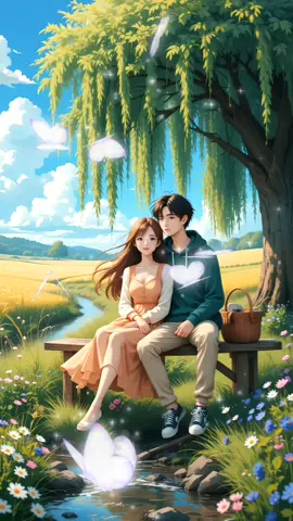 Cute Anime Couple 😍  #animecouple #animelandscape #liveanimewallpaper #tiktokanime #schoollove #romanticvideo #music #lyric #song #100k #truelover #100k 