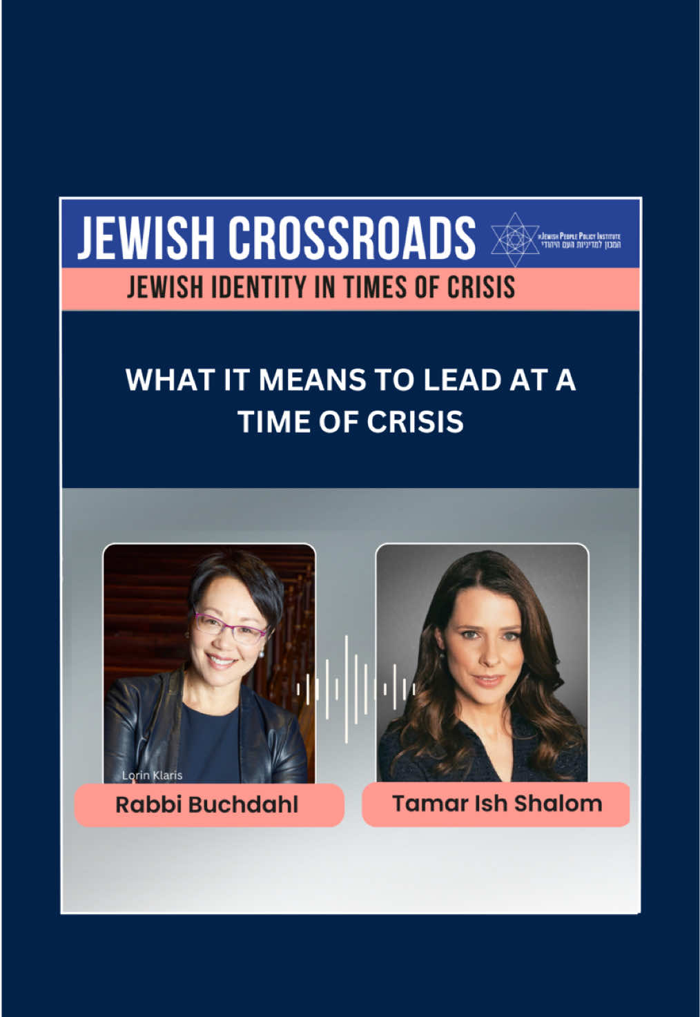 In this episode of Jewish Crossroads, Tamar sits down with Rabbi Angela Buchdahl – Senior Rabbi of Central Synagogue in New York and one of the most influential spiritual leaders in America today. With honesty and grace, she tackles some of the most pressing questions facing Jews today: What does it mean to lead in a moment of profound crisis? How do we maintain Jewish unity in a time of growing fragmentation? And what role does faith play in coping with a world that can feel increasingly chaotic – and, at times, hostile? Listen to the full episode: https://linktr.ee/jewishcrossroads