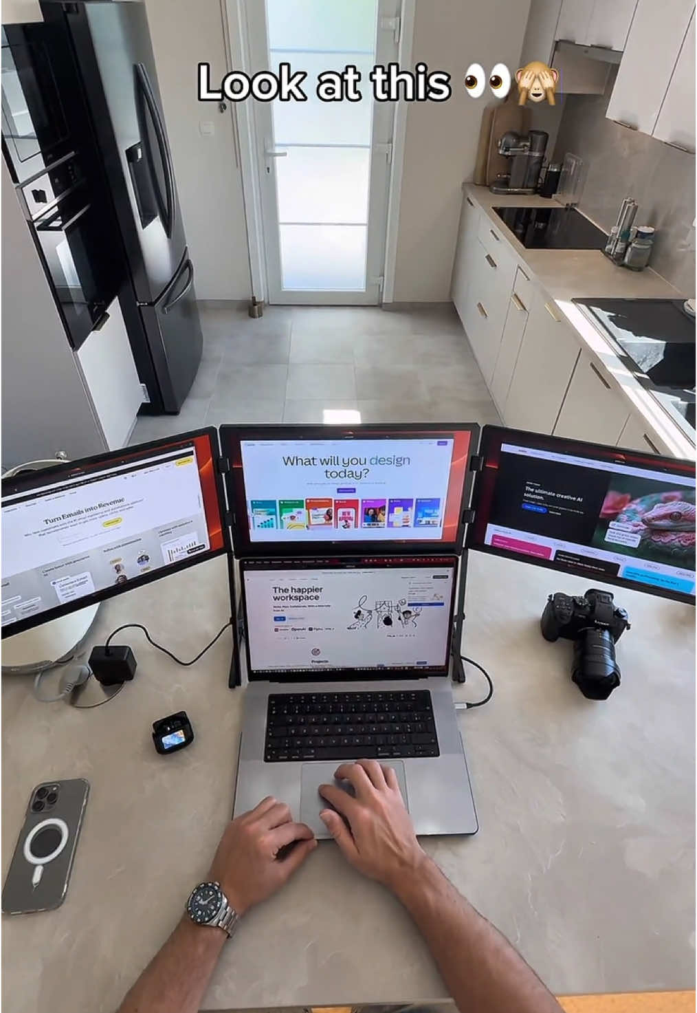 Need more screen space but don’t want a full monitor setup? This Laptop Screen Extender easily attaches to your laptop and gives you an instant second display perfect for boosting productivity wherever you are. Whether you're working from home, traveling, or studying, this compact dual-screen solution is a game changer. #laptopscreenextender #beltbagextenderstrap #laptopmonitor #portablemonitor #nvinio #techgadget #productivityboost #workfromhome #digitalworkspace #affiliatelife 
