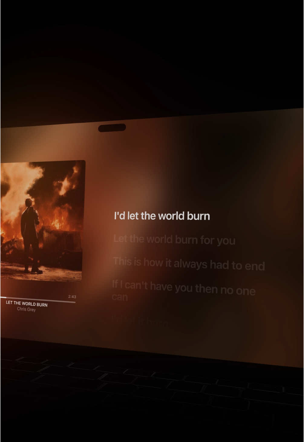 LET THE WORLD BURN | Chris Grey #lyrics #lyricedit #song #songedit #fyp 