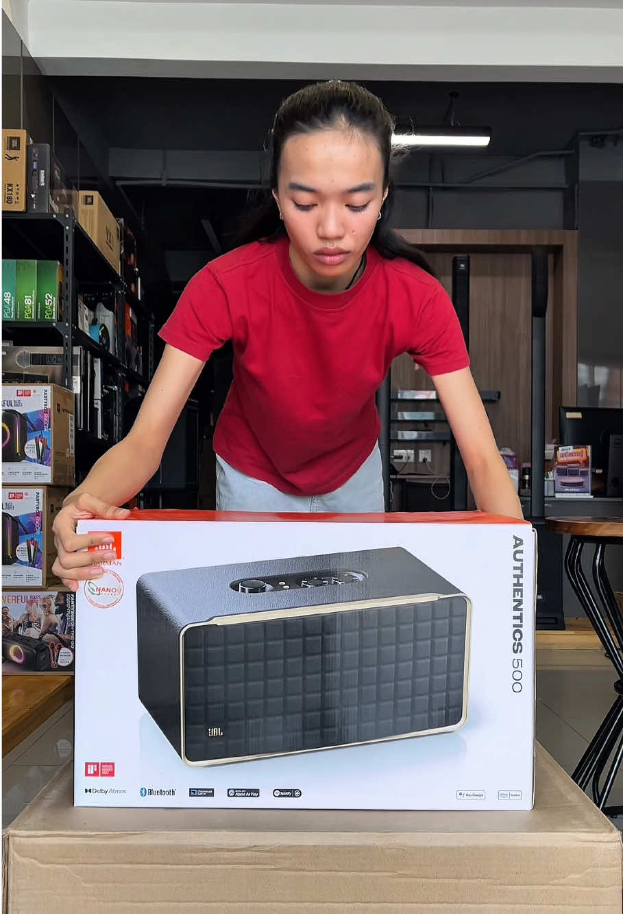 JBL Authentics 500 | Hi-fidelity smart home speaker with Wi-Fi, Bluetooth and …. #JBL #bluethooth #fypシ゚viral #trending #newyork #foryoupage #🇺🇸 