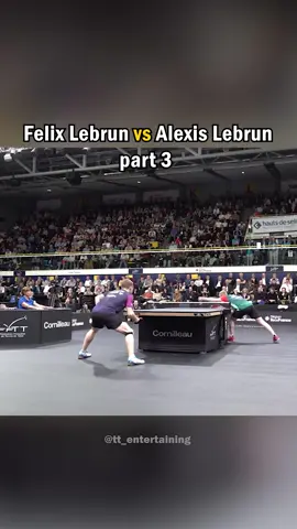 Felix Lebrun vs Alexins Lebrun : Epic battle 🏓💥 Follow me for more ! #tabletennis #pingpong