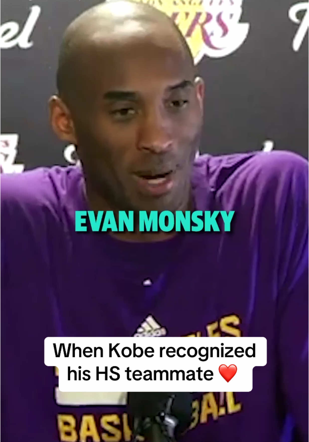 Kobe’s teammate came to his final game in Philly and surprised him at the press conference 🥹  (via NBC Sports Philadelphia)  #kobebryant #losangeleslakers #kobe 