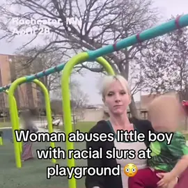 A Woman who was at the playground with her child has been recorded shouting N word and other racial slurs at a little boy who was also in the playground. #popular #fyp #usatok 