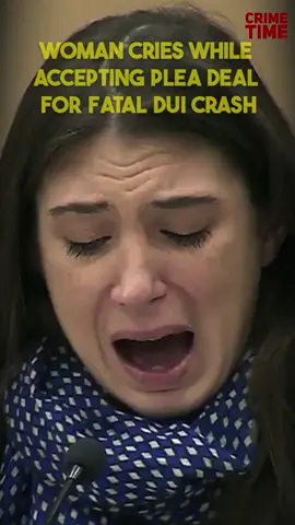 Woman cries while accepting plea deal for fatal DUI crash#Cops #police #policeofficer