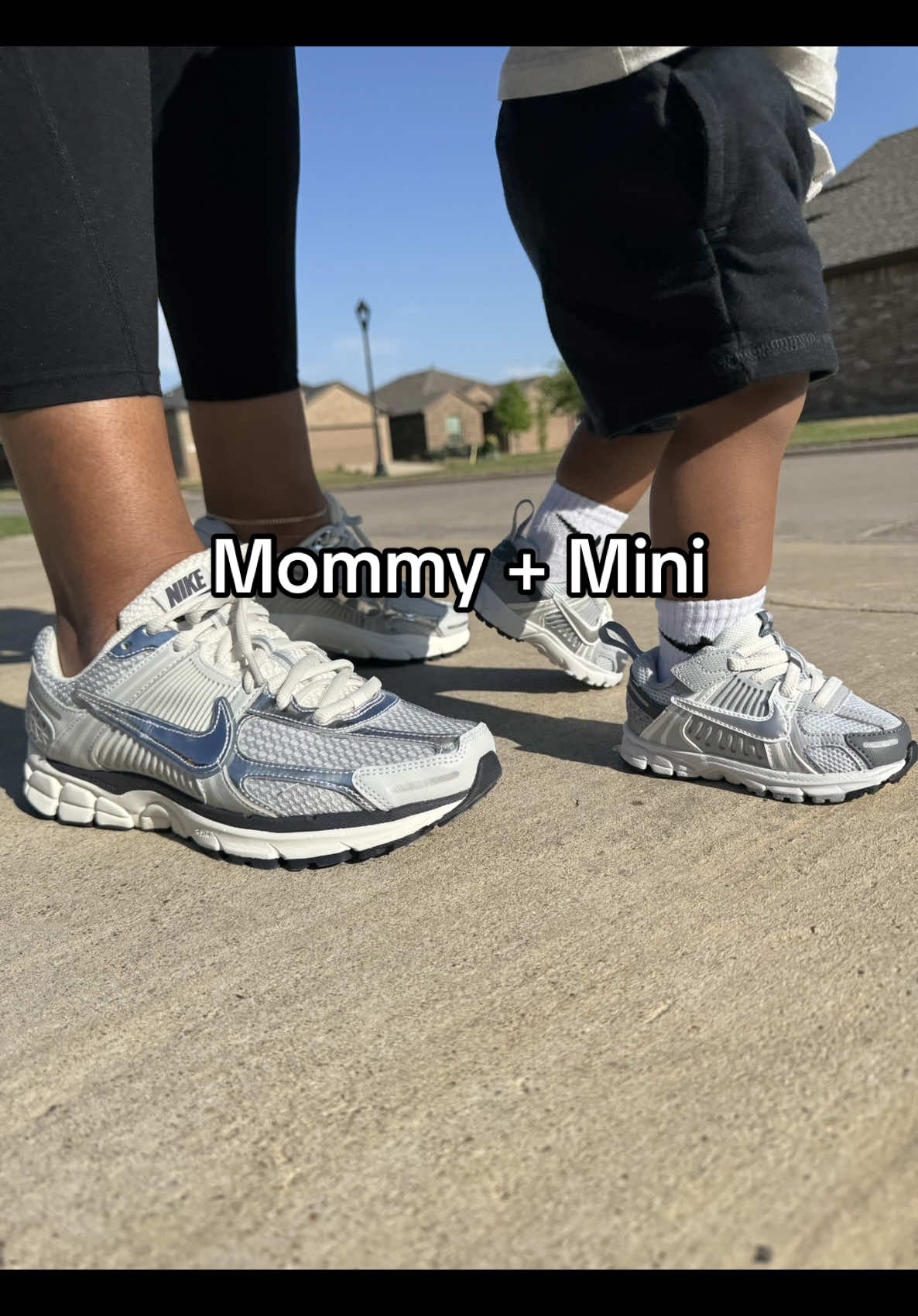 Who doesn’t love a mommy & me moment? Should we make this a series?! 🤔 #MommyAndMe #MiniMe #MatchingWithMyMini #ToddlerStyle #toddlermom #MomAndSonGoals  #nikevomero #nikevomero5 #fyp 