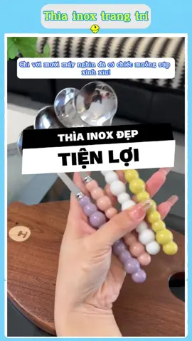 🥄 Muỗng ngọc trai siêu xinh – Giá hạt dẻ mà xịn bất ngờ! ✨🎁