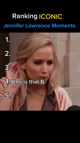 Ranking iconic jennifer lawrence moments #jenniferlawrence #funny 