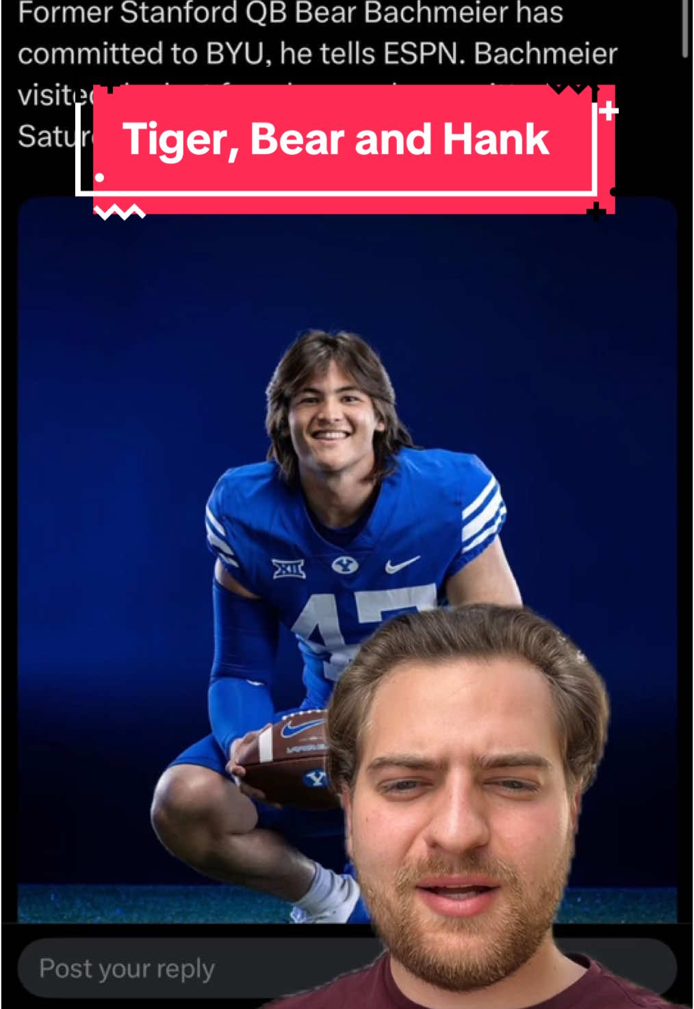 Which Bachmeier will have the best college career?  #cfbudge #cfb #bachmeier#greenscreen 