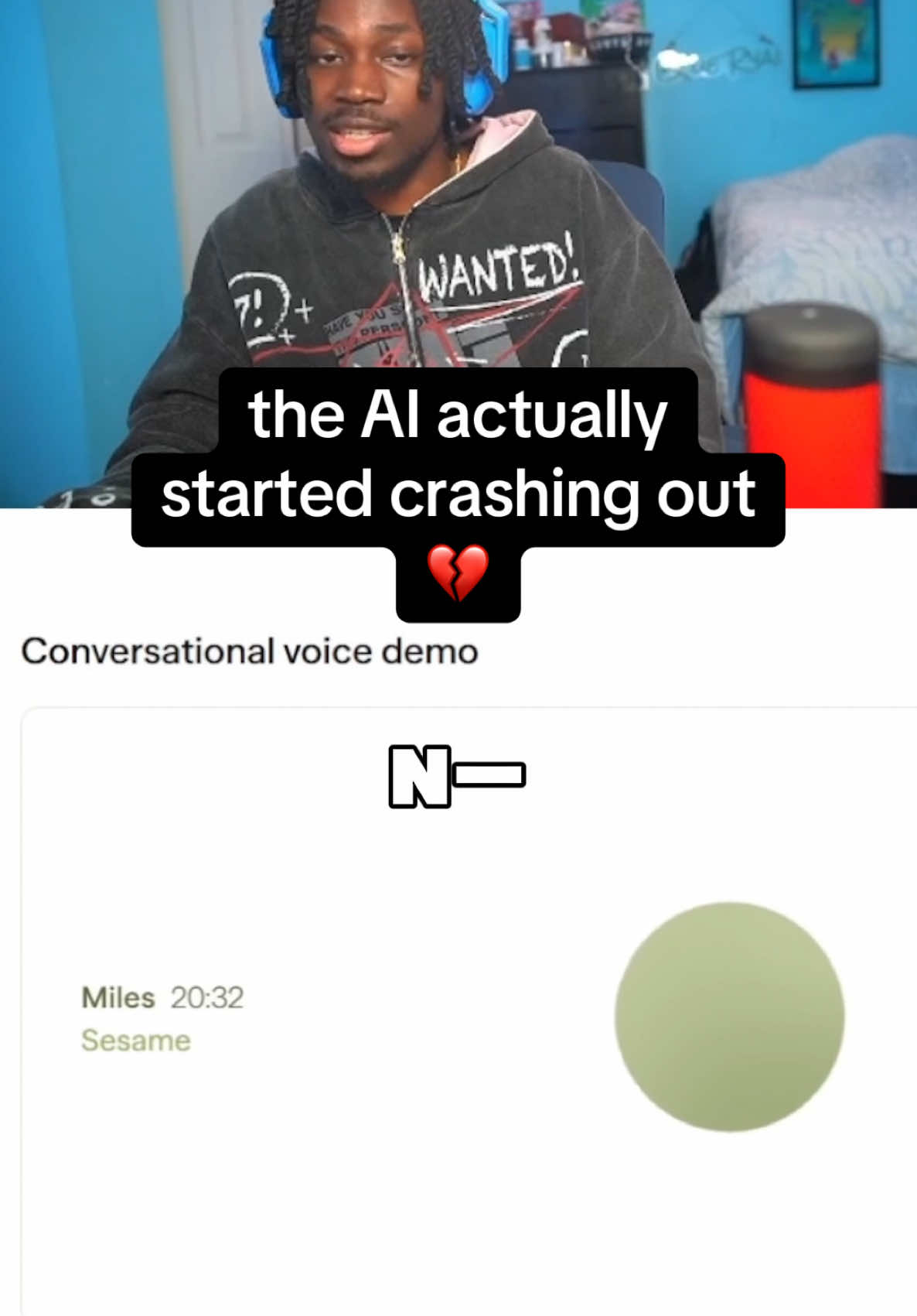 if he keeps this up humans are cooked (🎥twtch: blueryai) #fyp #foryou #trending #twitch #twitchstreamer #blueryai #kaicenat #gorilla #ai #sesame #100menvsgorila 