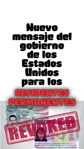 Nuevo mensaje del gobierno de los Estados Unidos para los residentes permanentes #residenciapermanente #uscis #deportaciones #migrantes #cubanosenmiami #ajustecubano #migrantescubanos #estadosunidos #abogadodeinmigracion #parole #i220a #cbpone #parolehumanitario #emigran2 