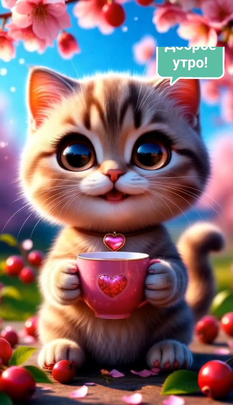 Доброго и прекрасного утречка!☕🍩🌞🤗🥰🥰🥰#доброеутро #сдобрымутром #хорошегодня #отличногонастроения #милоевидео #красивоевидео #пожелание #свежее #лучшее #новинки #2025 #врекомендации #вреки #втоп 