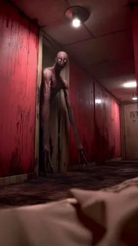 He blends into the red until you’re too close. #ai #aihorror #nightmarefuel #horror 