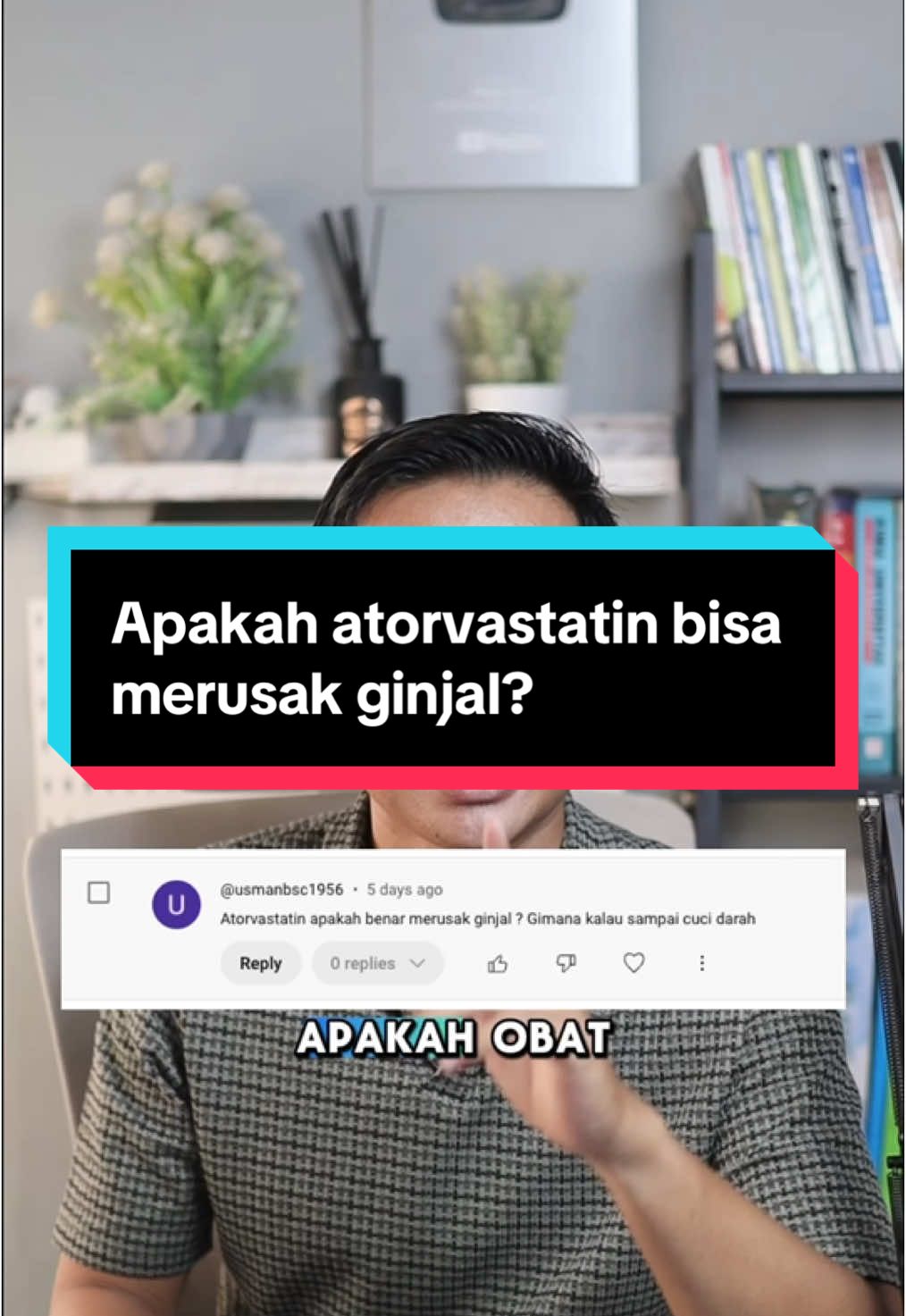 Banyak orang yg takut minum obat jangka panjang bisa merusak ginjal meskipun obat itu didapat dari dokter untuk penyakit kronis nya, obat untuk penyakit kronis yang diminum jangka panjang umumnya aman untuk ginjal karna memang dari awal sudah di desain utnuk diminum jangka panjang. #apoteker #obat #atorvastatin 